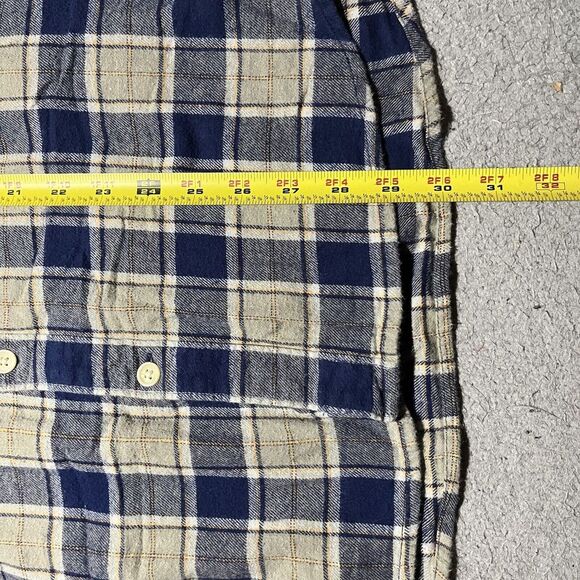Lucky Brand Flannel Shirt Mens XL Plaid Preppy Long Sleeve Cotton Lightweight - Picture 3 of 9